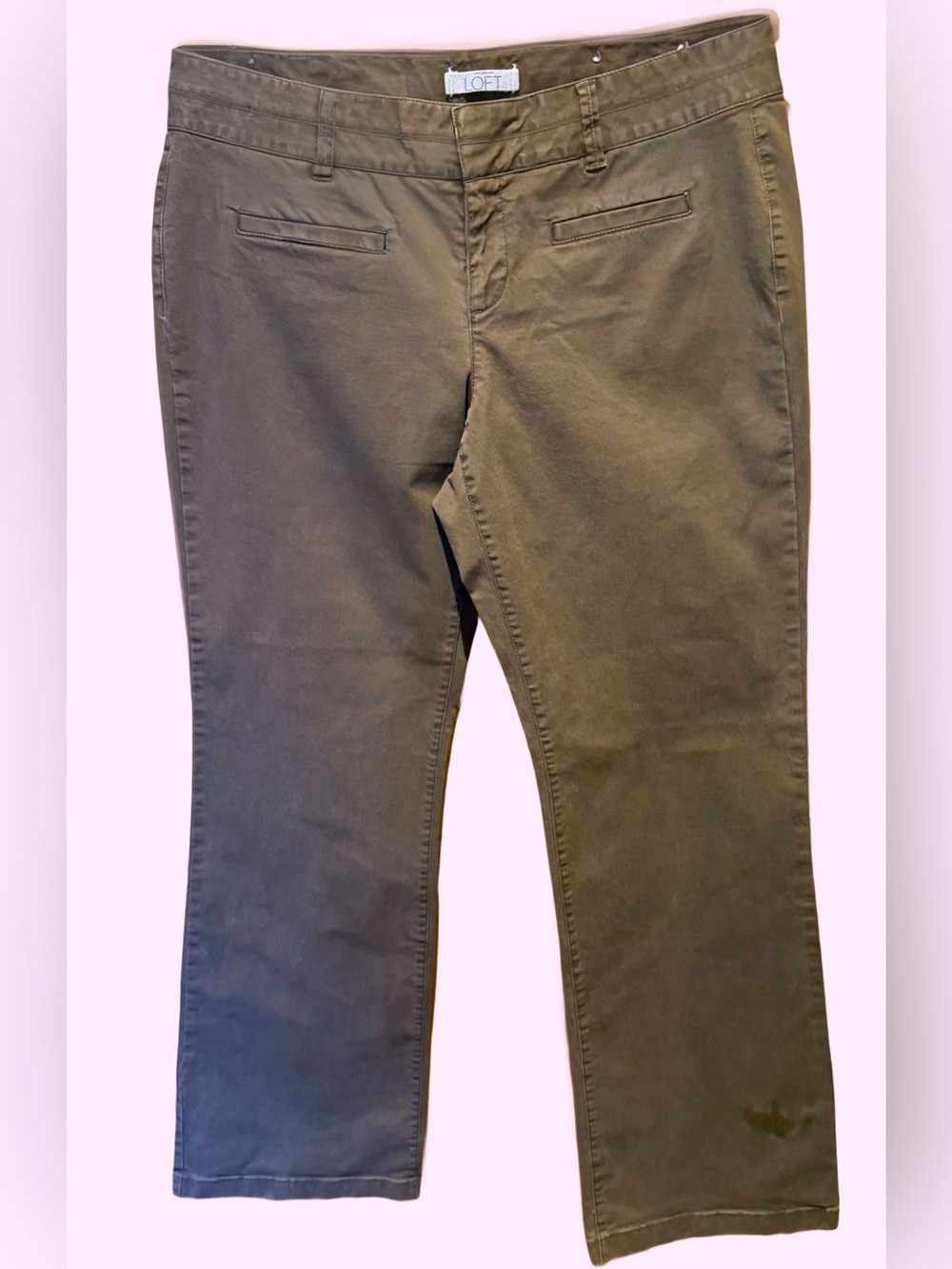 ANN TAYLOR LOFT Modern Fit Truffle (Brown) Flat Front Straight Leg Pants Size 8